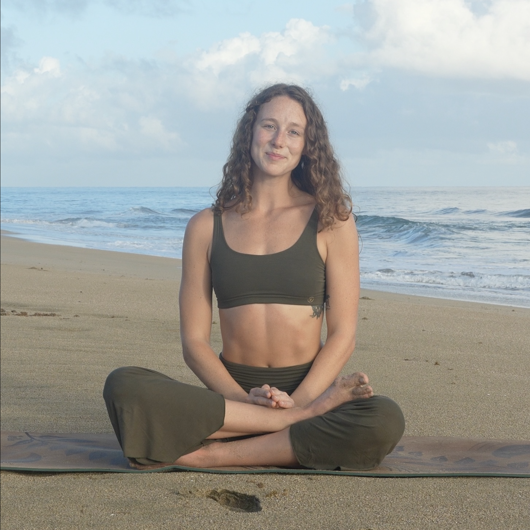 Yoga on the beach - That first step
